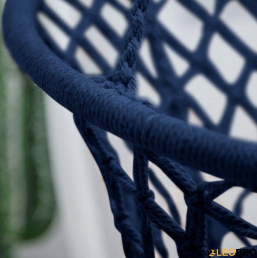 Гойдалка гніздо 110 см плетена FUNFIT Blue (2765) - 6