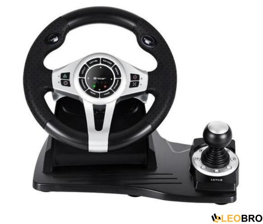 Кермо з педалями та коробкою передач Tracer Roadster для PS4, PS3, Xbox One X/S, PC (46524) - 4