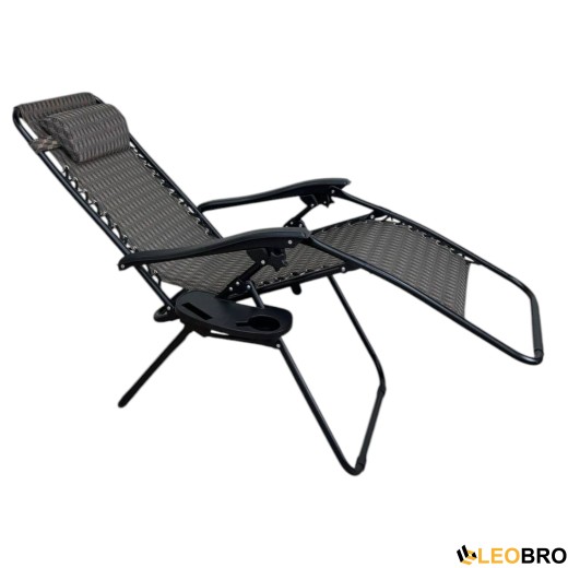 Розкладне крісло шезлонг LEOBRO Zero Gravity Plaid (LB-ZGC-A1-PLD) - 4