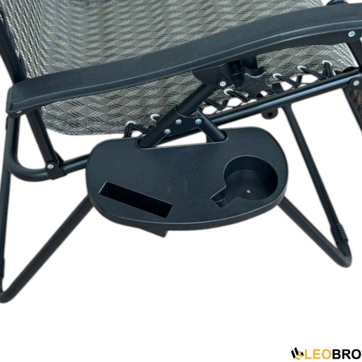 Розкладне крісло шезлонг LEOBRO Zero Gravity Plaid (LB-ZGC-A1-PLD) - 6