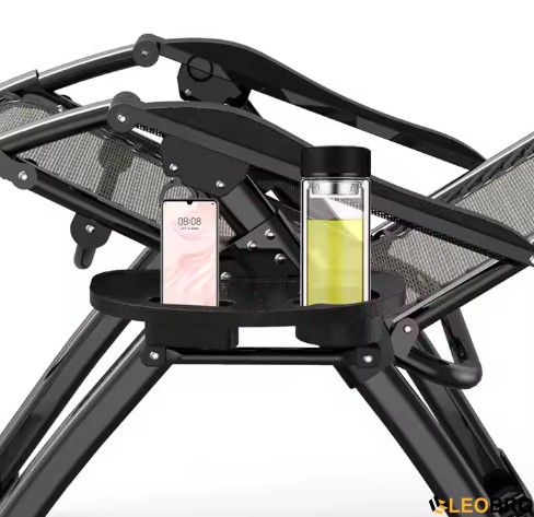 Комплект з 2 шезлонгів із подушкою Zero Gravity LEOBRO Сіре (ZGC-S05-PPХ2) - 3