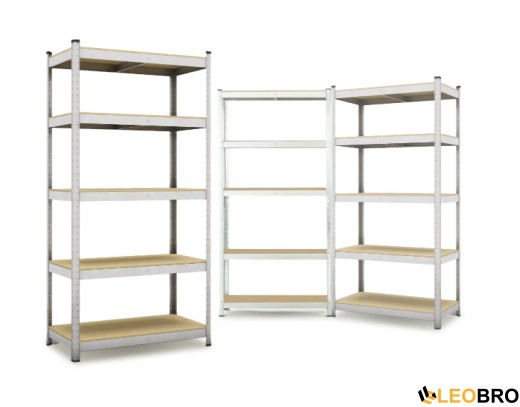 Стелаж з прихованими поличками LEOBRO 180 х 270 х 40 см, 175кг/полиця (LB-R175-GANX3) - 1