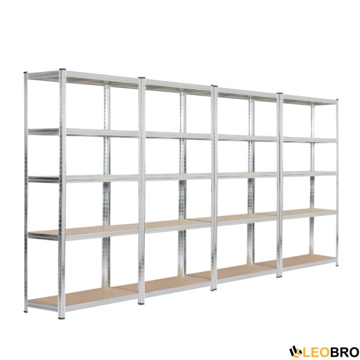 Стелаж з прихованими поличками LEOBRO 180 х 360 х 40 см, 175кг/полиця (LB-R175-GANX4) - 5