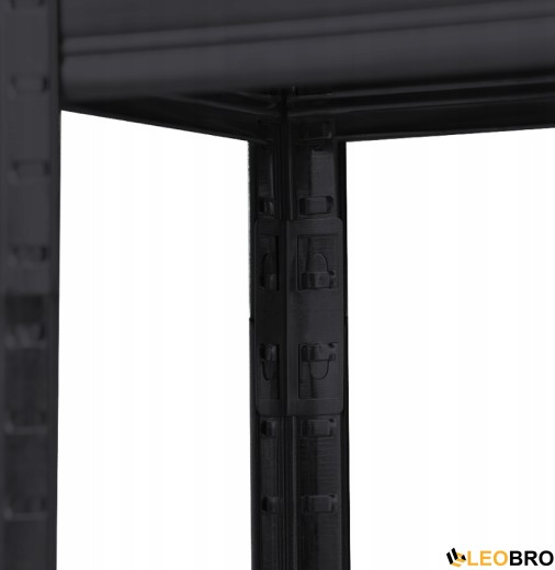 Стелаж LEOBRO Premium Black 180 х 90 х 30 см, 175кг/полиця, 5 полиць (LB-R114) - 5