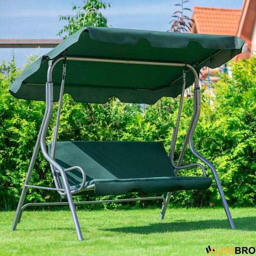 Качеля с подушками на 3 человека LEOBRO Relax Green - 1