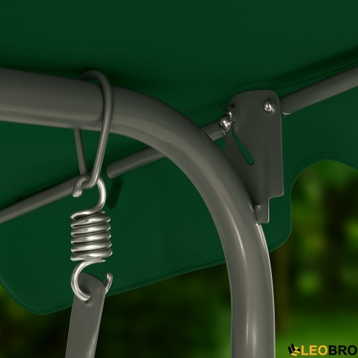Качеля с подушками на 3 человека LEOBRO Relax Green - 2