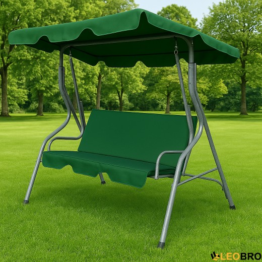 Качеля с подушками на 3 человека LEOBRO Relax Green - 4