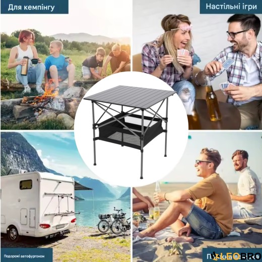 Розкладний туристичний стіл для пікніка LEOBRO 51x52x50 см (LB-FT-A1) - 6