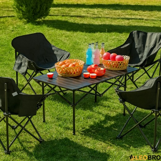 Складаний туристичний стіл для пікніка LEOBRO 120x60x50 см (LB-FT-A3) - 6