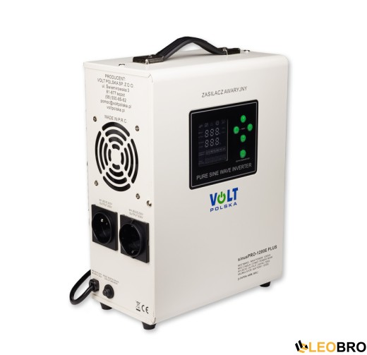 Гібридний ДБЖ/інвертор Volt Polska SINUS PRO 1200 E PLUS 12/230V 800/1200W (3SPM12012M) - 4