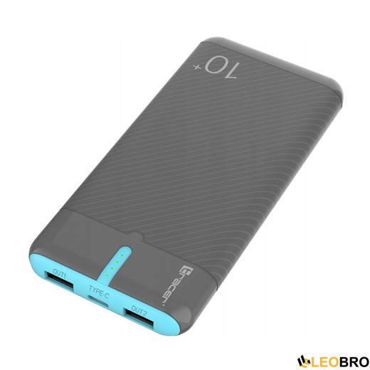 TRACER EnerGo 10000mAh Сірий/Синій Power bank (TRABAT47514) - 4