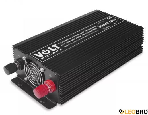Перетворювач напруги VOLT Polska SINUS 1600 24V на 230V 800/1600W (3SIP160024) - 1