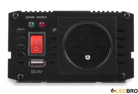 Перетворювач напруги VOLT Polska SINUS 600 12V на 230V 300/600W (3SIP060012) - 2