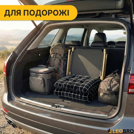 Раскладная кровать (раскладушка) с бархатным матрасом и подушкой LEOBRO (LB-FB-B3-PAT) - 3