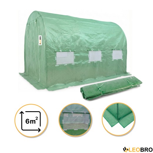 Плівка для теплиці LEOBRO 6м2 армована (LB-GC130-GRN) - 1
