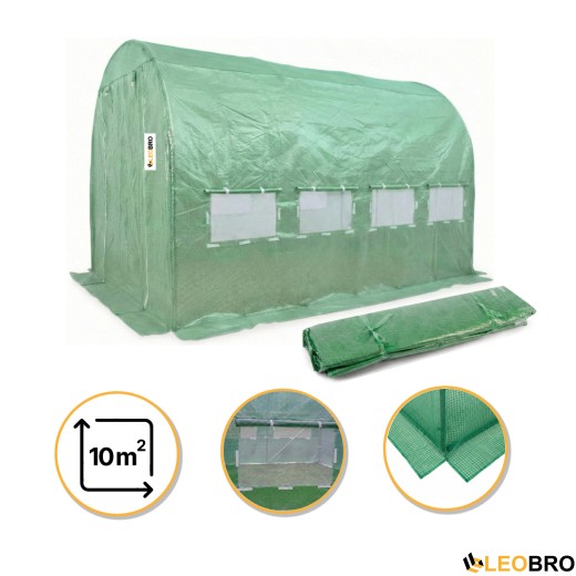 Плівка для теплиці LEOBRO 10м2 армована (LB-GC132-GRN) - 1