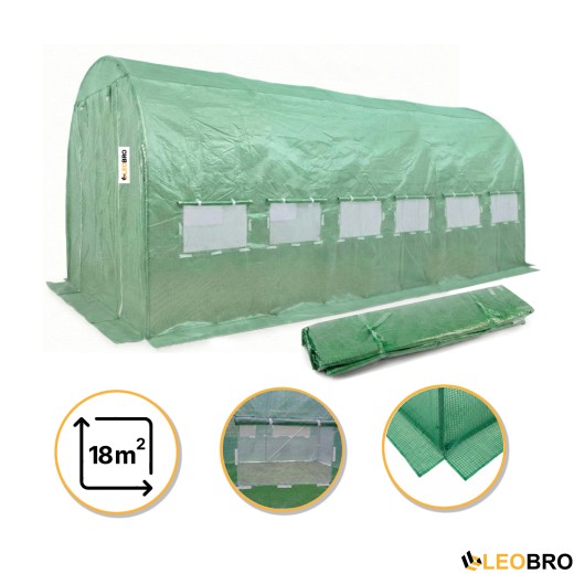 Плівка для теплиці LEOBRO 18м2 армована (LB-GC133-GRN) - 1