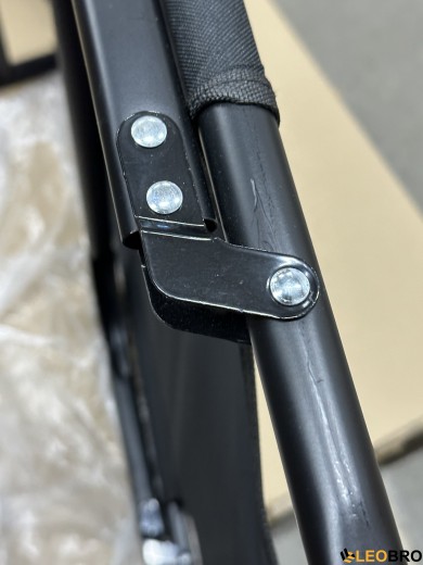 УЦІНКА! Розкладне ліжко (розкладачка) з матрацом і подушкою LEOBRO Black (LB-FB-A1-BLK) - 4