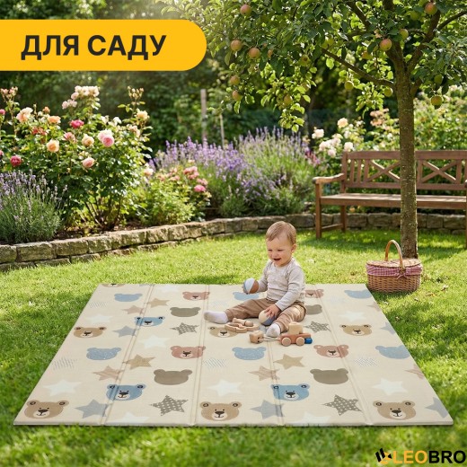 Дитячий ігровий килимок LEOBRO 180 x 200 x 1 см (LB-1035) - 8