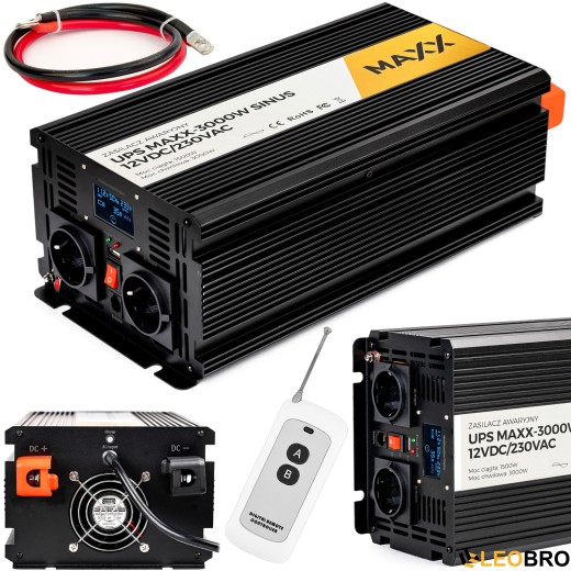Гібридний ДБЖ/інвертор 4SUN MAXX SINUS 3000 W 12/230V 1500/3000W (R0249 PRZ275) - 1