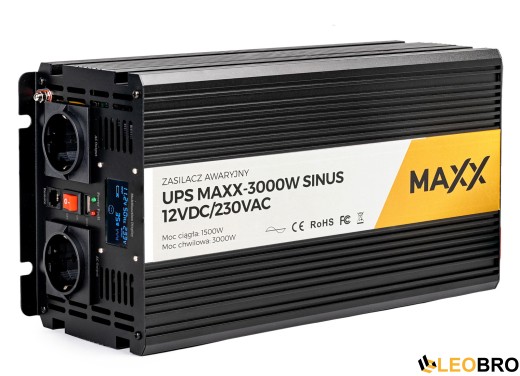 Гібридний ДБЖ/інвертор 4SUN MAXX SINUS 3000 W 12/230V 1500/3000W (R0249 PRZ275) - 8