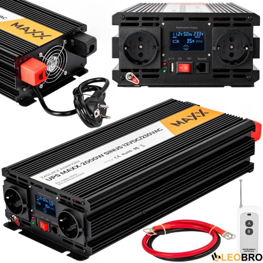 Гібридний ДБЖ/інвертор 4SUN MAXX SINUS 2000 W 12/230V 1000/2000W (R0279 PRZ279) - 1