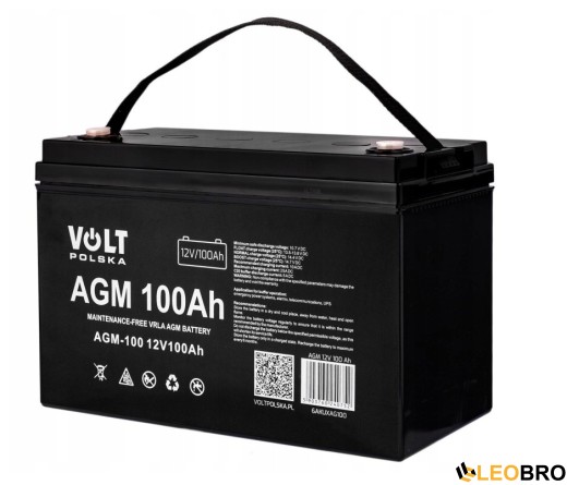 Комплект Volt Polska SINUS PRO 1000 E 12/230V 700/1000W + Акумулятор VOLT AGM 100Ah 12V  - 4