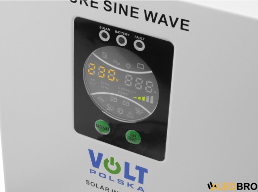 Гібридний ДБЖ/інвертор Volt Polska SINUS PRO 800 S 12/230V 500/800W + 30A MPPT (3SPS098012) - 7