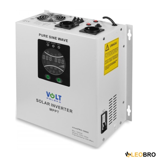 Комплект аварійного жмвлення Гібридний ДБЖ/інвертор Volt Polska SINUS PRO 1000 S + Акумулятор Volt Polska 100 Ah 12V - 2