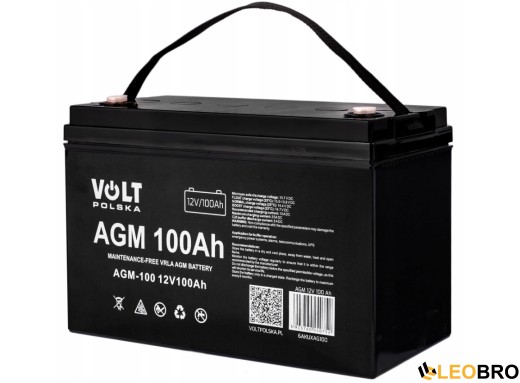 Комплект Гібридний ДБЖ/інвертор Volt Polska SINUS PRO 800 S + Акумулятор Volt Polska 100 Ah 12V - 2