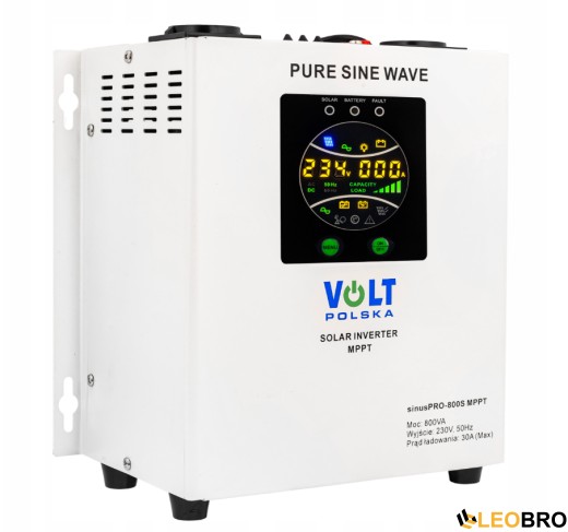 Комплект Гібридний ДБЖ/інвертор Volt Polska SINUS PRO 800 S + Акумулятор Volt Polska 100 Ah 12V - 3