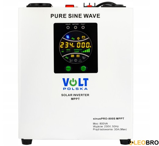 Комплект Гібридний ДБЖ/інвертор Volt Polska SINUS PRO 800 S + Акумулятор Volt Polska 100 Ah 12V - 4