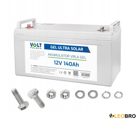 Комплект Volt Polska SINUS PRO 2400 W 12/230V 1600/2400W + Акумулятор VOLT AGM VRLA 140Ah 12V  - 5