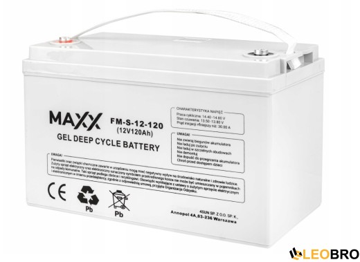 Комплект Volt Polska SINUS PRO 2400 W 12/230V 1600/2400W + Акумулятор MAXX AGM VRLA 120Ah 12V  - 5