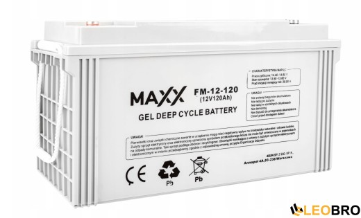 Комплект Volt Polska SINUS PRO 2400 W 12/230V 1600/2400W + Акумулятор MAXX GEL DEEP VRLA 120Ah 12V - 5