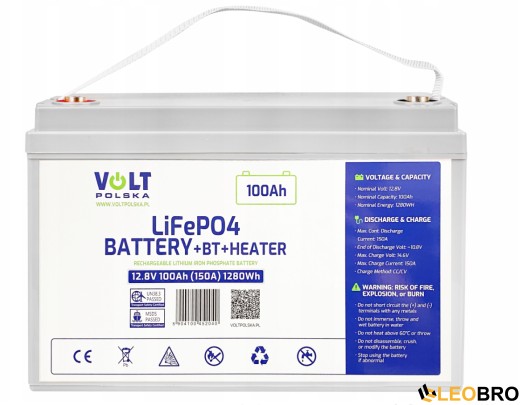 Комплект Volt Polska SINUS PRO 900 E PLUS 12/230V 600/900W + Акумулятор LiFePO4 12,8V 100 Ah 100A - 6