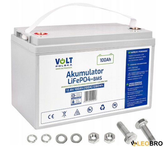 Аварійний комплект Volt Polska SINUS PRO 2600 E PLUS 24/230V 1800/2600W + 2 шт Акумулятор LiFePo4 12,8V 100 Ah - 2