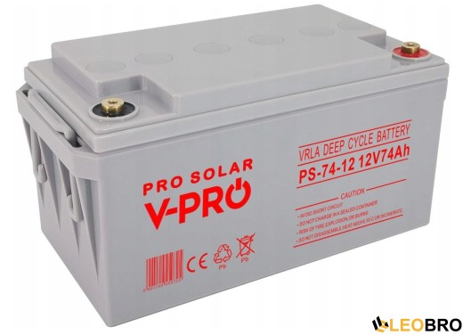 Гібридний ДБЖ/інвертор Volt Polska SINUS PRO 3000 E + 4 Акумуляторb VOLT AGM  DEEP CYCLE 74Ah 12V  - 4