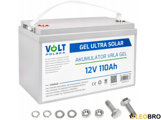 Комплект Volt Polska SINUS PRO 1200 E PLUS 12/230V 800/1200W + Акумулятор GEL 12V 110 Ah - 2