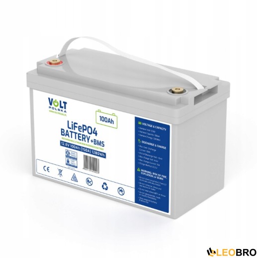 Акумулятор Volt Polska LiFePO₄ 12,8 V 100 Ah (150 A) + BMS + Bluetooth + нагрівальний мат - 2