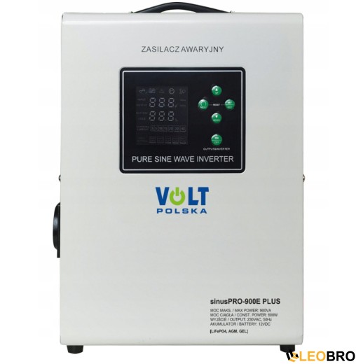 Аварійний комплект Volt Polska SINUS PRO 900 E PLUS 12/230V 600/900W + Акумулятор LiFePO4 12,8V 100 Ah - 2