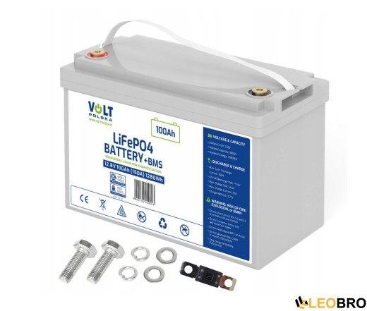 Аварійний комплект Volt Polska SINUS PRO 900 E PLUS 12/230V 600/900W + Акумулятор LiFePO4 12,8V 100 Ah - 7