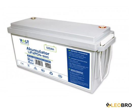Акумулятор Volt Polska LiFePO4 25,6V 120Ah (120A) + BMS (6AKLI24120) - 1