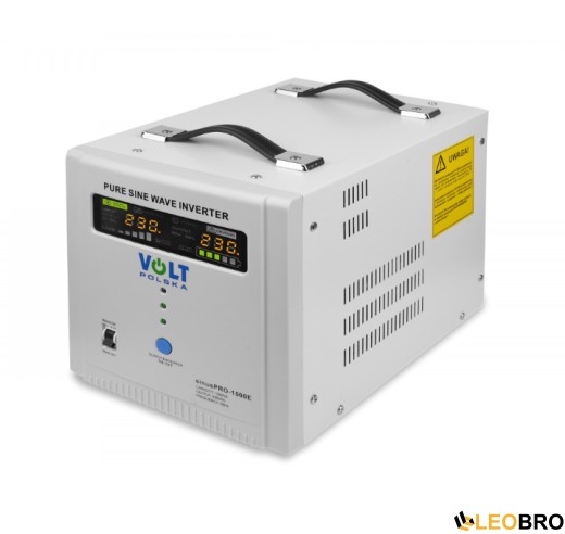 Аварійний комплект Volt Polska SINUS PRO 1500 E 12/230V 1050/1500W + Акумулятор AGM Gren Cell 100Ah 12V - 3