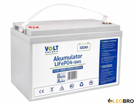 Аварійни комплект живлення Volt Polska SINUS PRO 850 E PLUS 12/230V 500/850W + Акумулятор LiFePo4 12.8V 100 Ah - 6