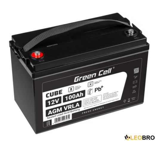 Аварійний комплект живлення Volt Polska SINUS PRO 850 E PLUS 12/230V 500/850W + Акумулятор Green Cell AGM 12V 100 Ah - 5
