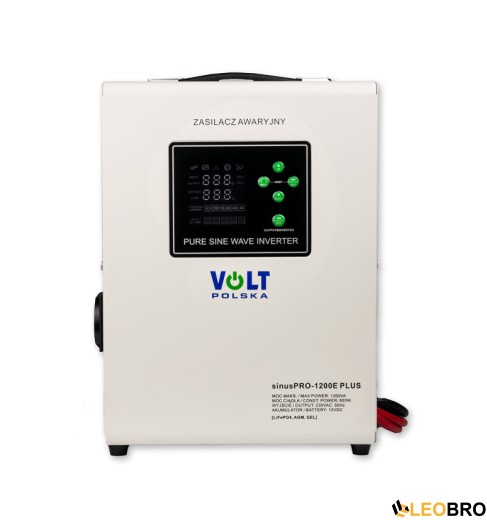 УЦІНКА! Гібридний ДБЖ/інвертор Volt Polska SINUS PRO 1200 E PLUS 12/230V 800/1200W (3SPM12012M) - 1