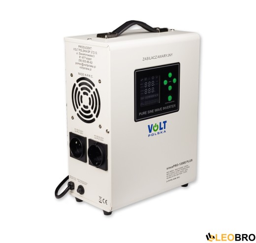 УЦІНКА! Гібридний ДБЖ/інвертор Volt Polska SINUS PRO 1200 E PLUS 12/230V 800/1200W (3SPM12012M) - 2