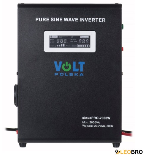 УЦІНКА! Гібридний ДБЖ/інвертор Volt Polska SINUS PRO 2000 W 24/230V 1400/2000W (3SP200024W) - 1