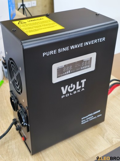 УЦІНКА!  Гібридний ДБЖ/інвертор Volt Polska SINUS PRO 2000 W 24/230V 1400/2000W (3SP200024W) - 2